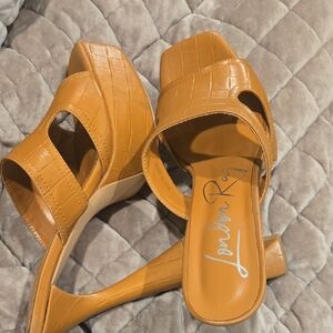 Lindsay Rae Tan Platform Heels